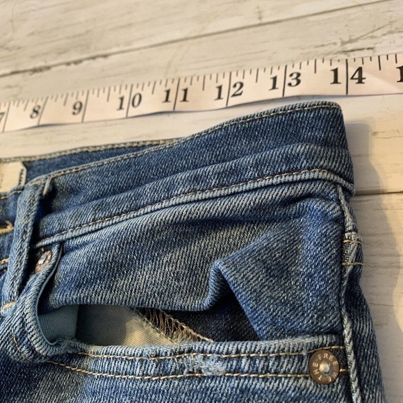 Free People‎ We The Free Distressed Destroyed Crop Raw Hem Size 28 Women Jean - Picture 4 of 6
